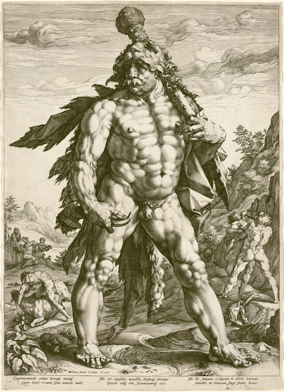 Suuri Herkules tekijältä Hendrik Goltzius