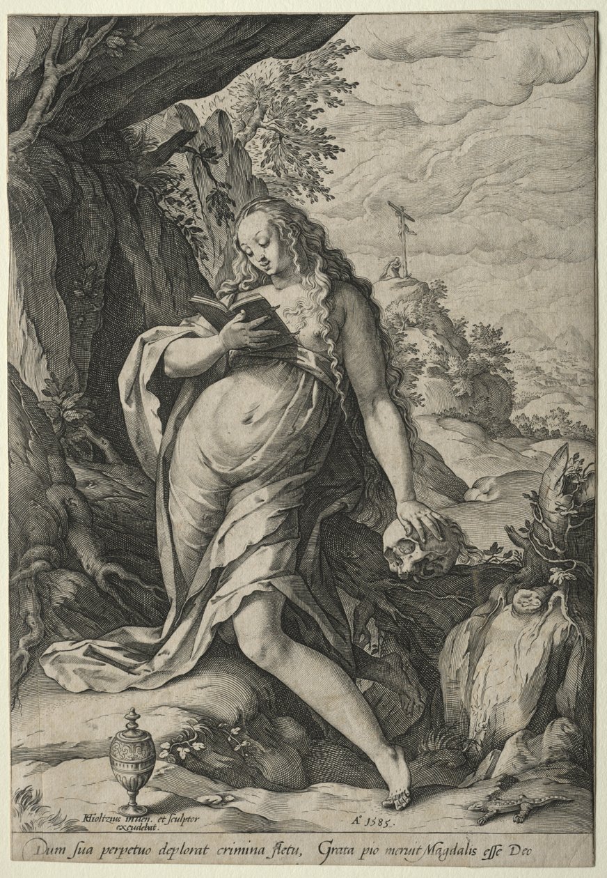 Magdalena katumuksessa. tekijältä Hendrik Goltzius