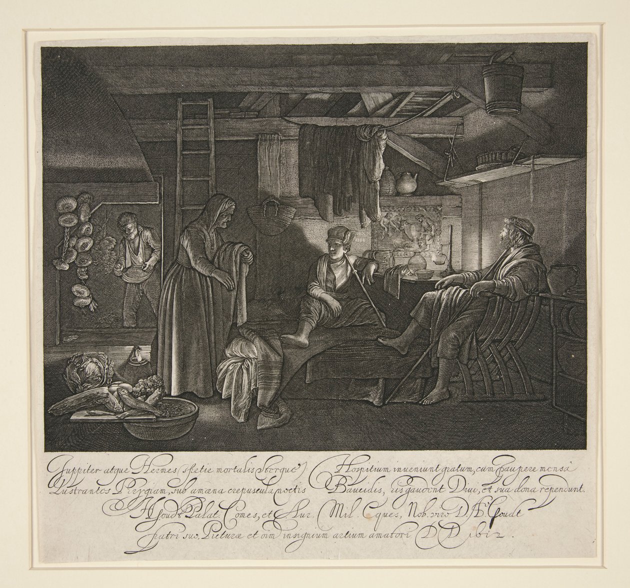 Júpiter e Mercúrio na Casa de Filemon e Baucis Finlandês tekijältä Hendrik Goudt