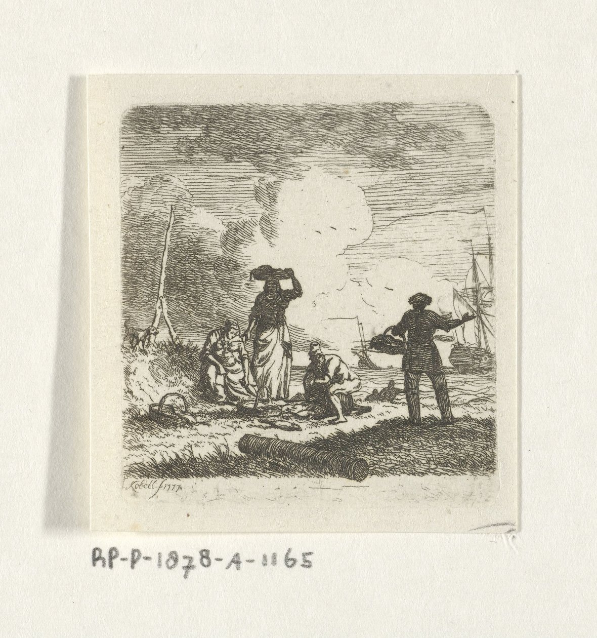 Kalastajat rannalla tekijältä Hendrik Kobell