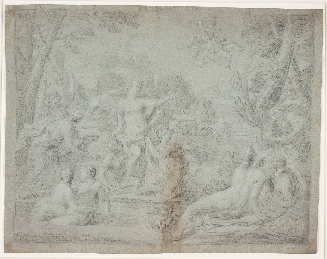 Diana ja Actaeon. (Ovidius, Net., III, 175 jj.) tekijältä Hendrik Krock