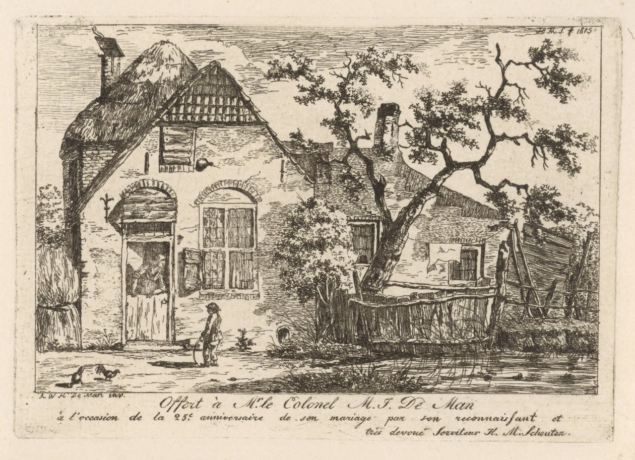 Poika vanteella maatilalla tekijältä Hendrik Marcus Schouten