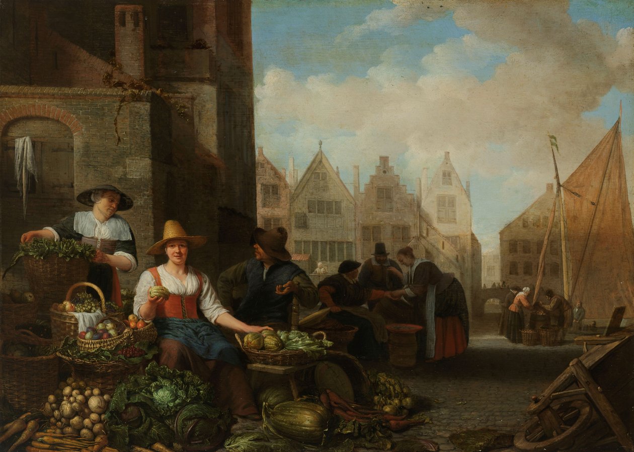 Vihannestori, 1662 tekijältä Hendrik Martensz Sorgh