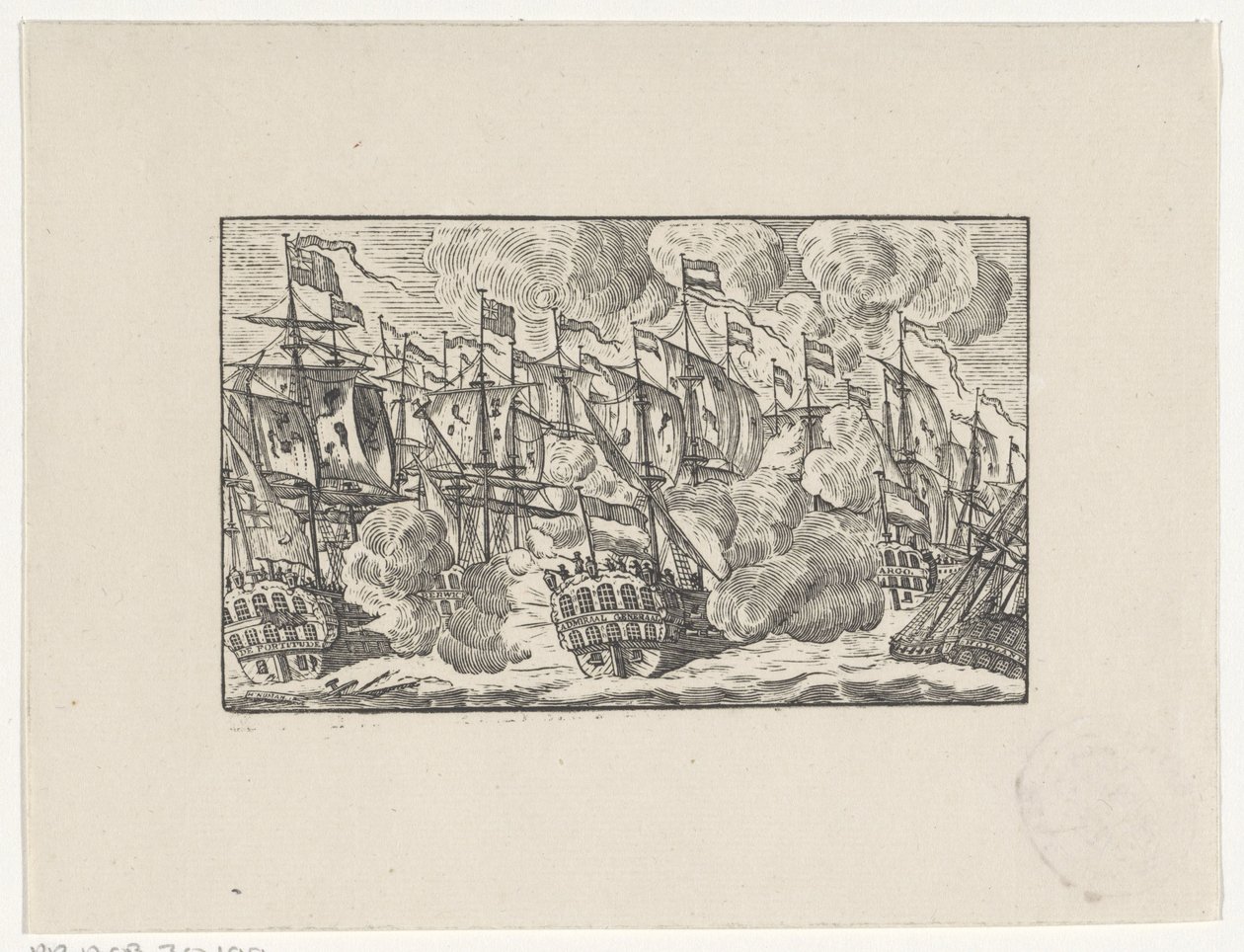 Battle of the Dogger Bank 5. elokuuta 1781 tekijältä Hendrik Numan