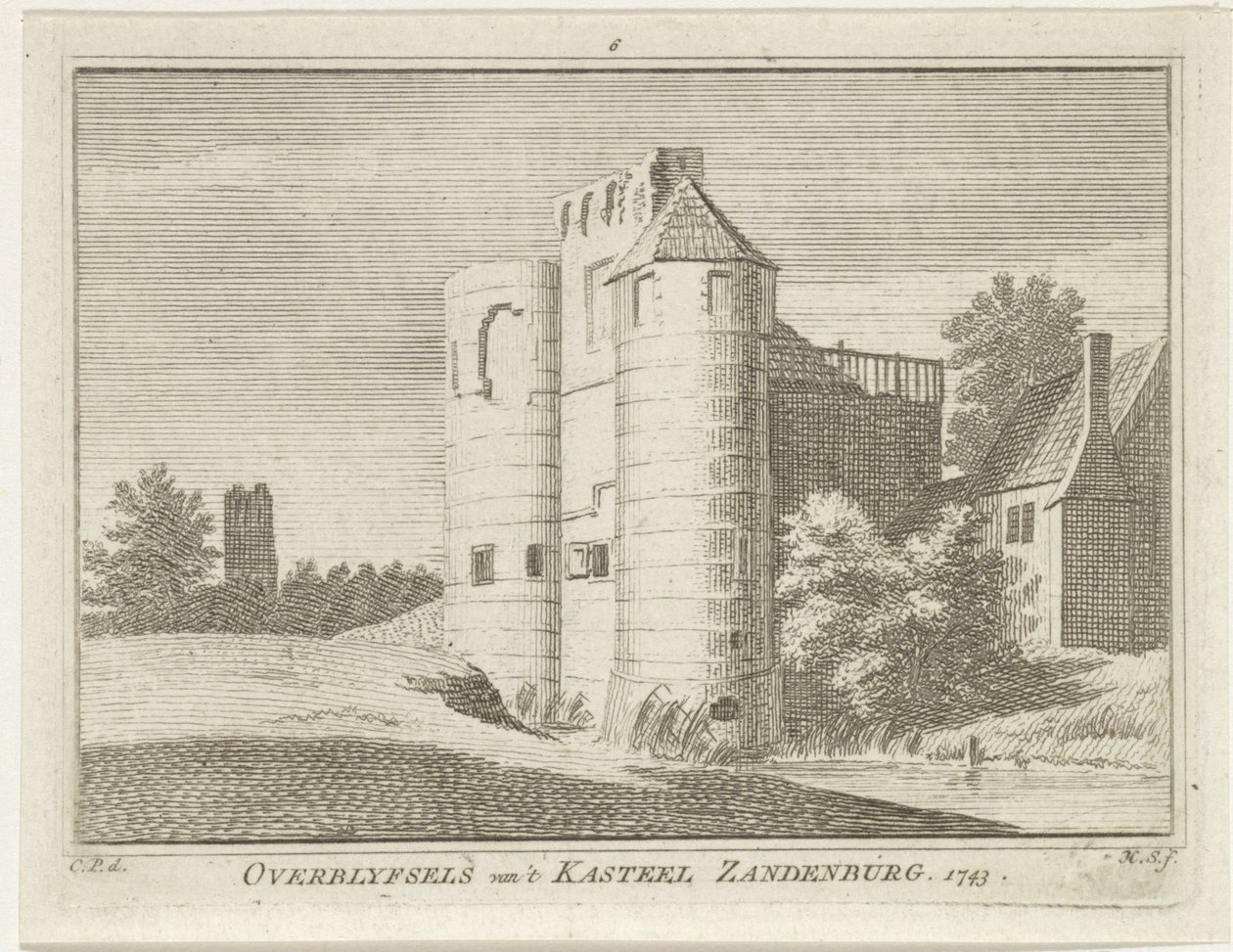 Zandenburgin linnan rauniot, Veere 