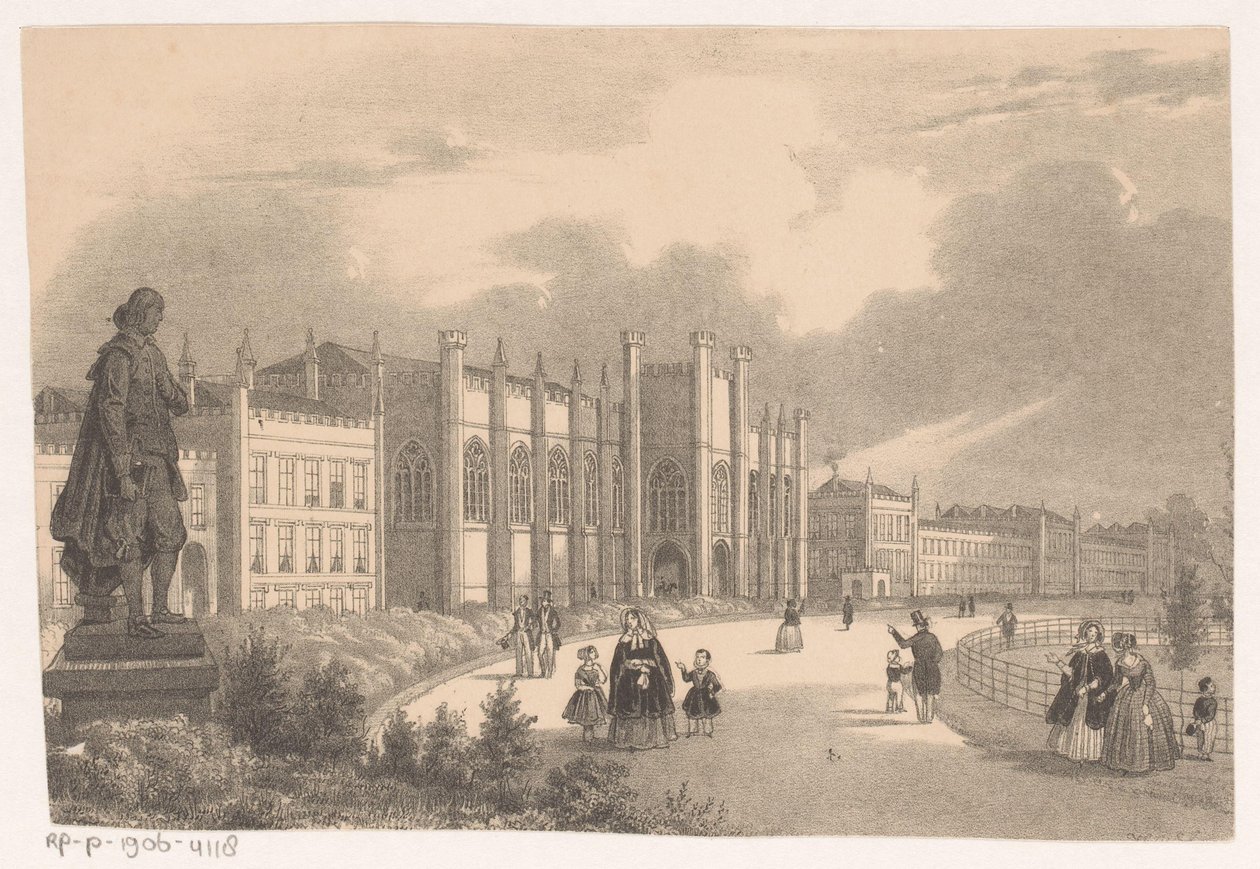 Näkymä Willemshofista Willemsparkissa noin 1849 tekijältä Hendrik Wilhelmus Last