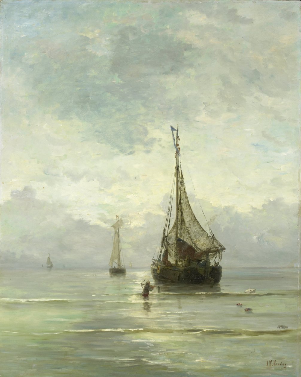 tyyni meri tekijältä Hendrik Willem Mesdag