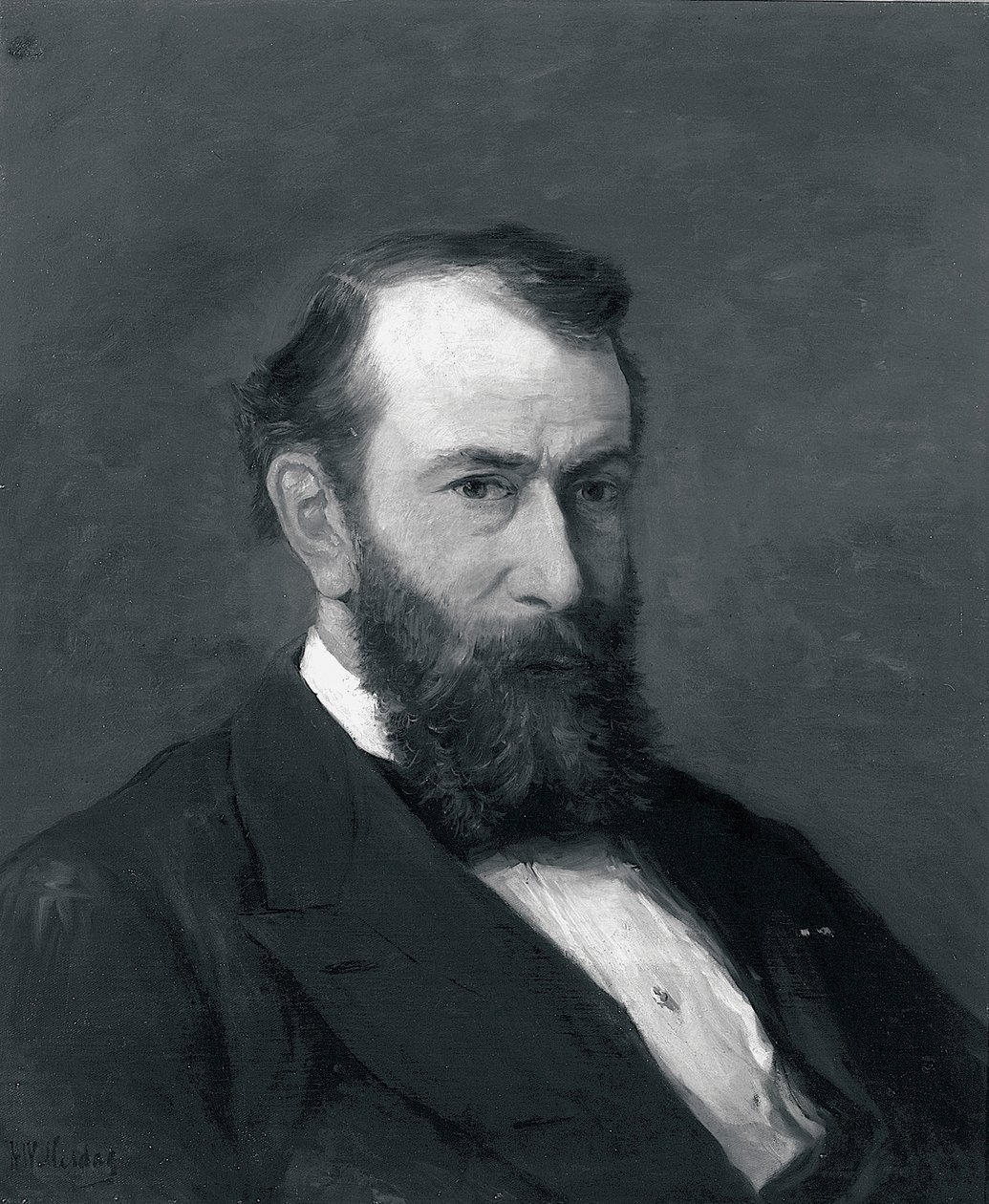 Willem van Konijnenburgin muotokuva (öljy kankaalle) tekijältä Hendrik William Mesdag