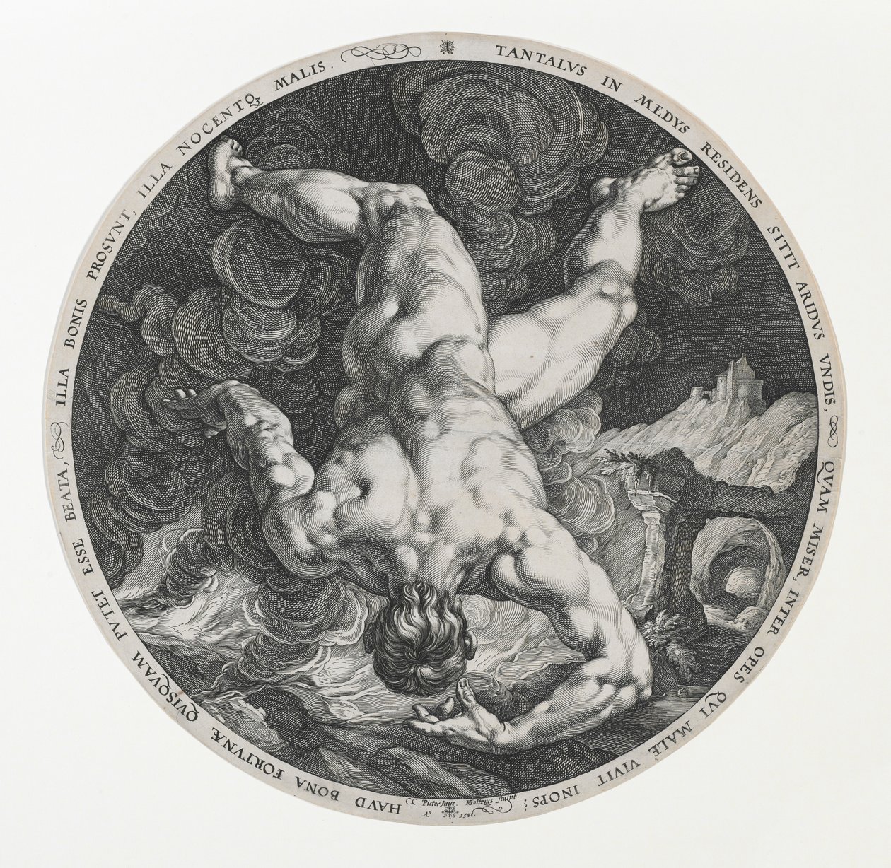 Tantalus, Four Disgracersista tekijältä Hendrik and Cornelisz. van Haarlem Cornelis Goltzius