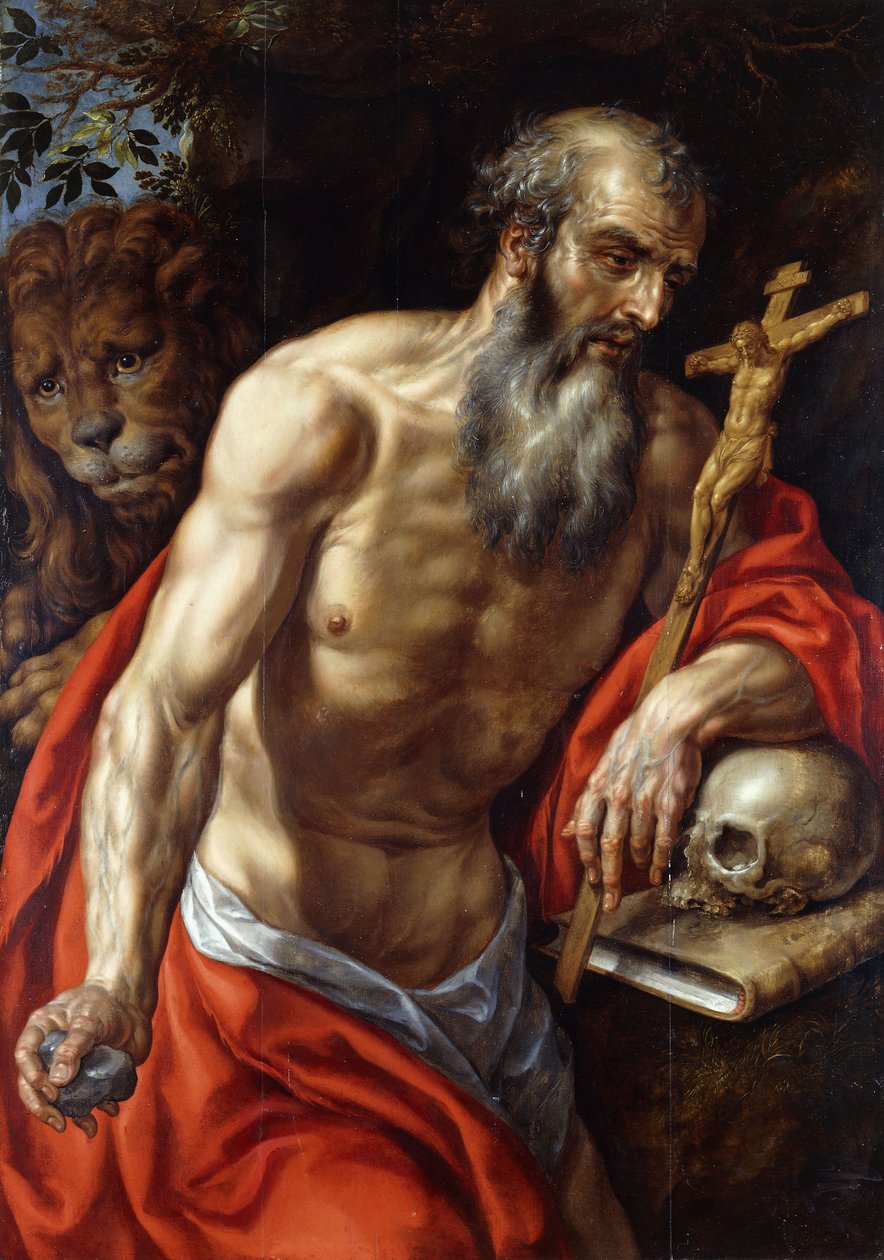 Pyhä Jerome, tekijältä Hendrick de Clerck