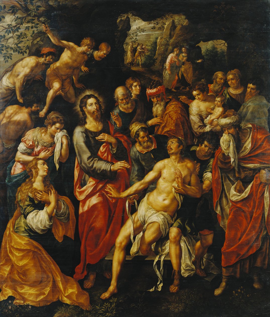 Lasaruksen herättäminen, tekijältä Hendrick de Clerck