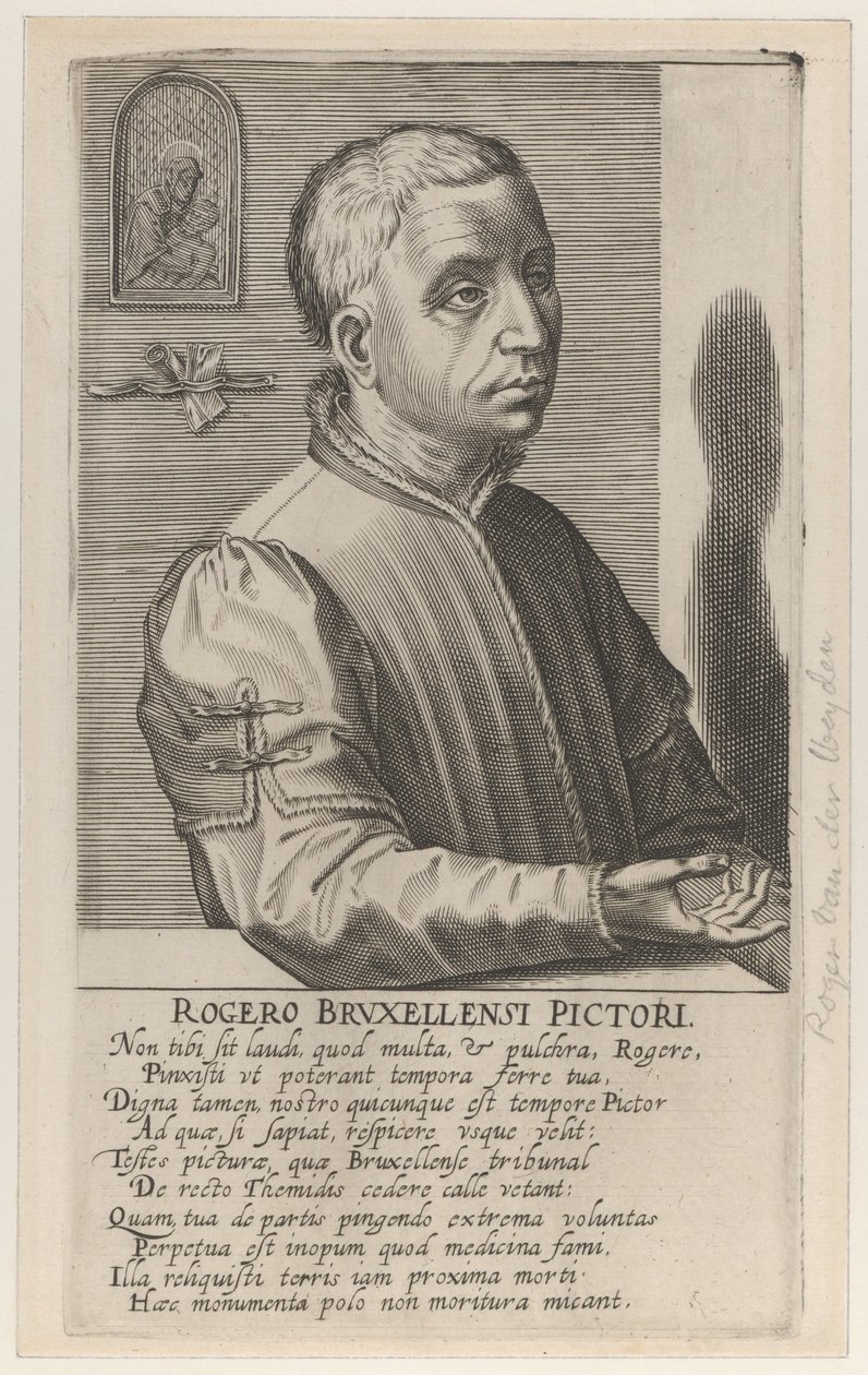 Roger van der Weyden nuorempi, n.1610 (kaiverrus) tekijältä Hendrik the Elder Hondius