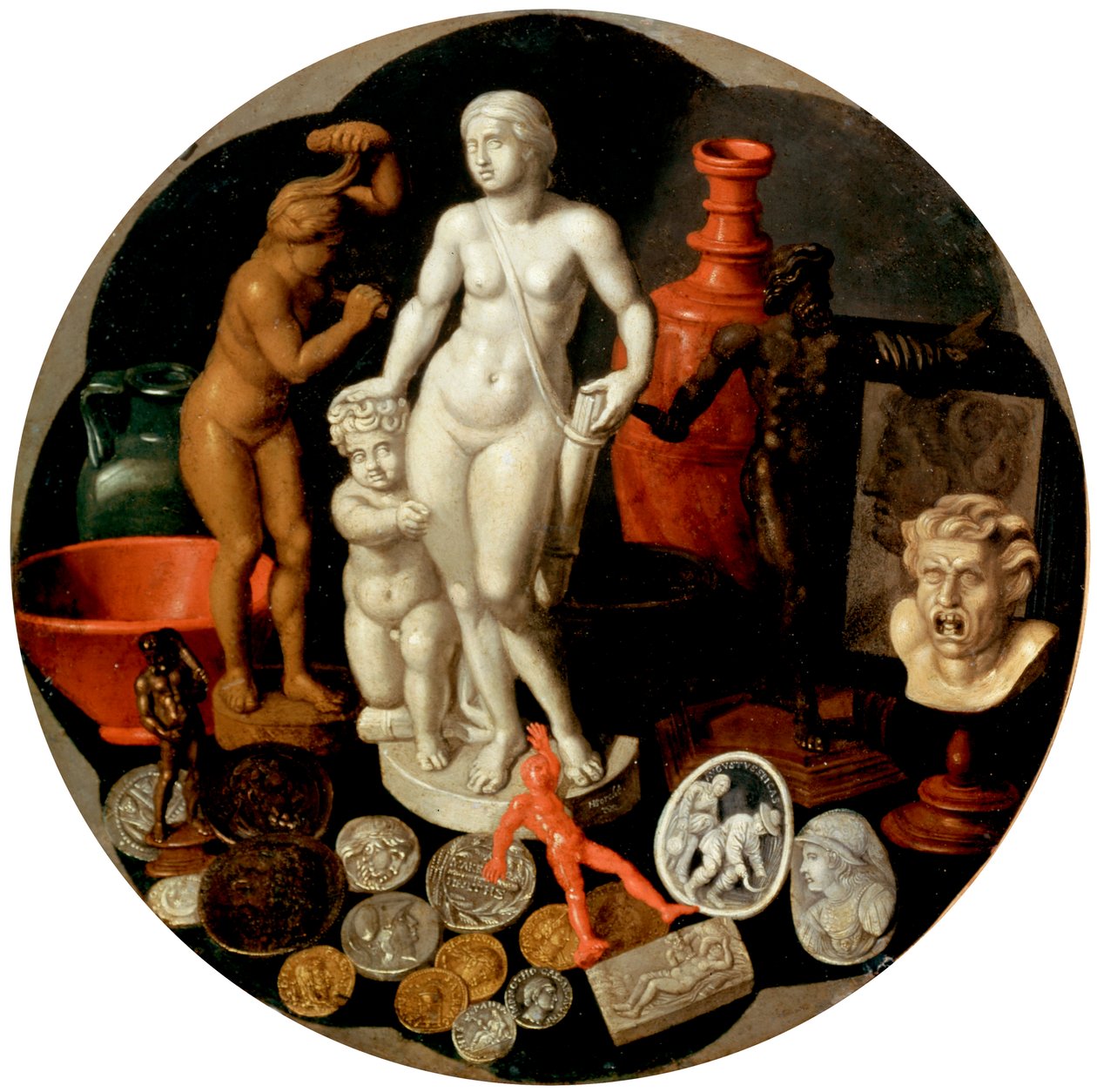 Asetelma ja kokoelma mielenkiintoisia asioita, 1600-luku. tekijältä Hendrik the Younger Borcht van der