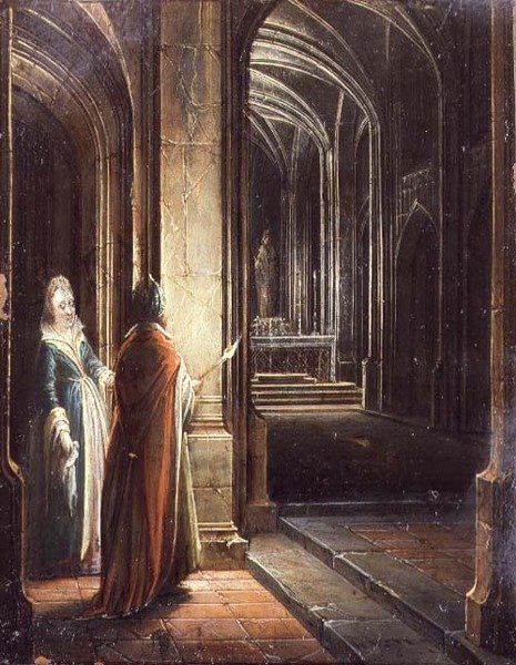 Hahmot kirkossa tekijältä Hendrik the Younger Steenwyck