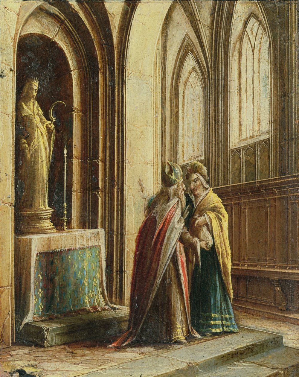 Huonekalut ja erilaiset esineet 1100- ja 1300-luvuilta tekijältä Hendrik the Younger Steenwyck
