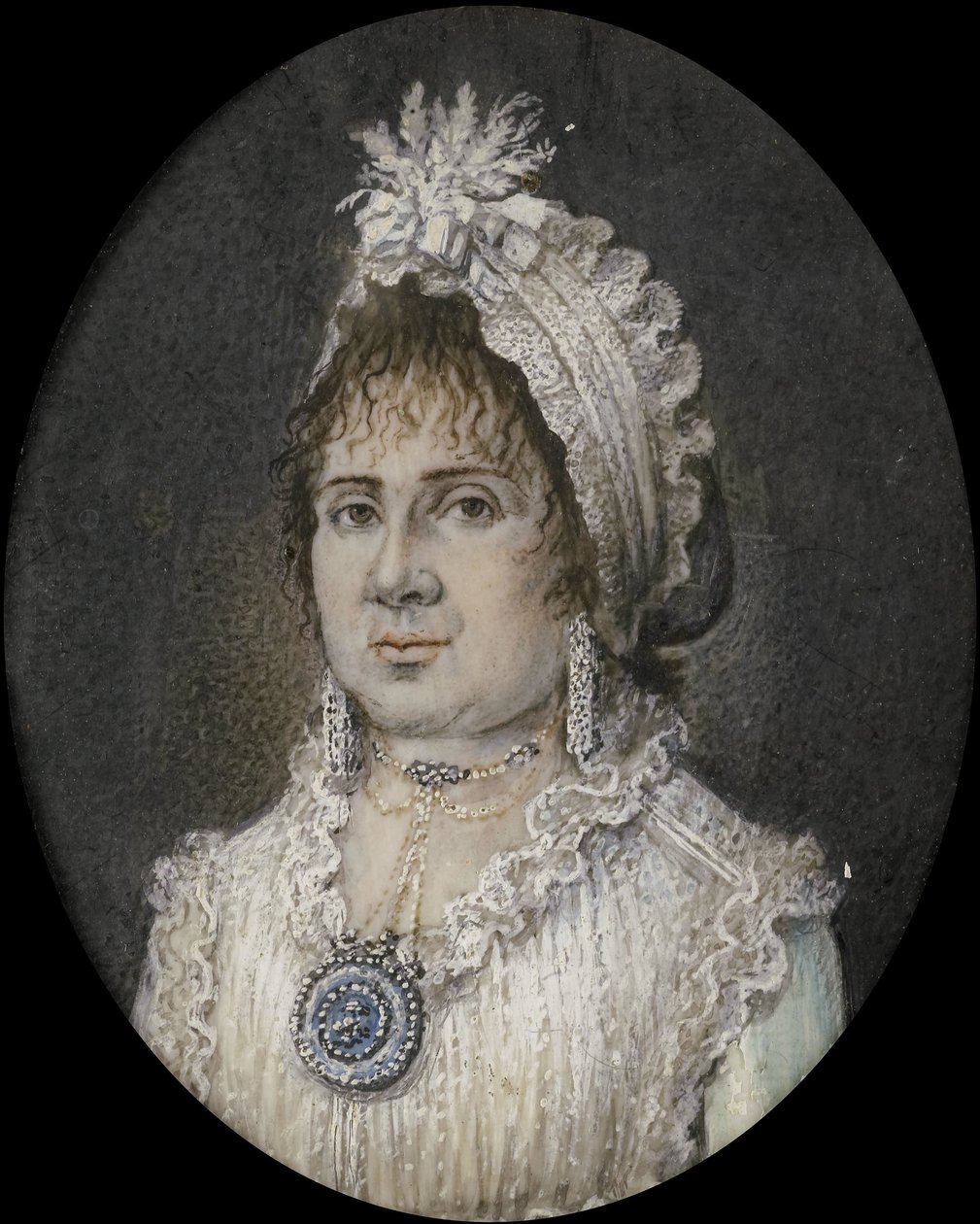 Catherine Theresia Weber (1760/61-1847). Joannes Titsinghin vaimo Amsterdamista tekijältä Hendrik van Overklift (possibly)