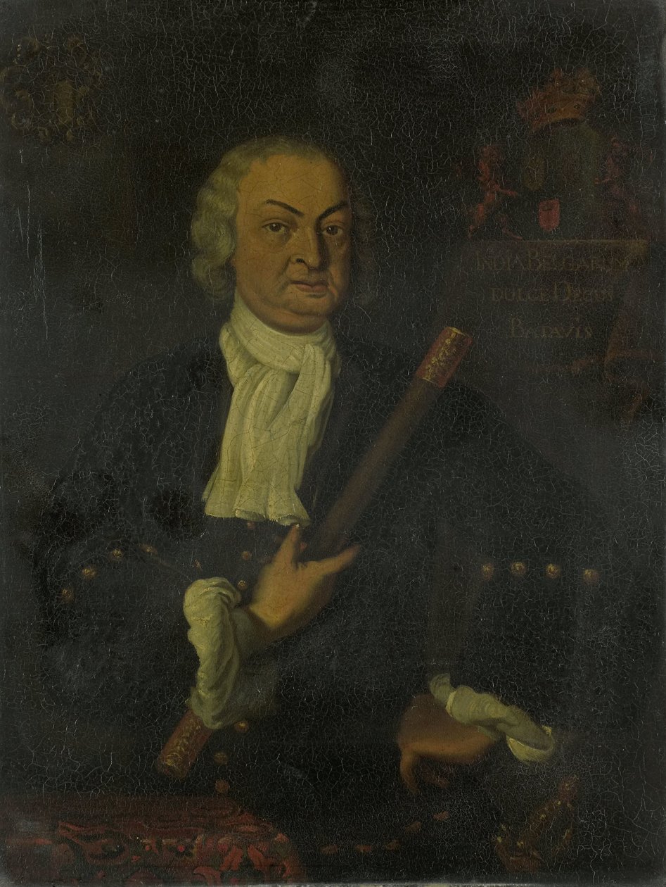 Hendrik Swaardcroon (1667-1728). Kenraalikuvernööri (1718-25) tekijältä Hendrik van den Bosch (copy after)