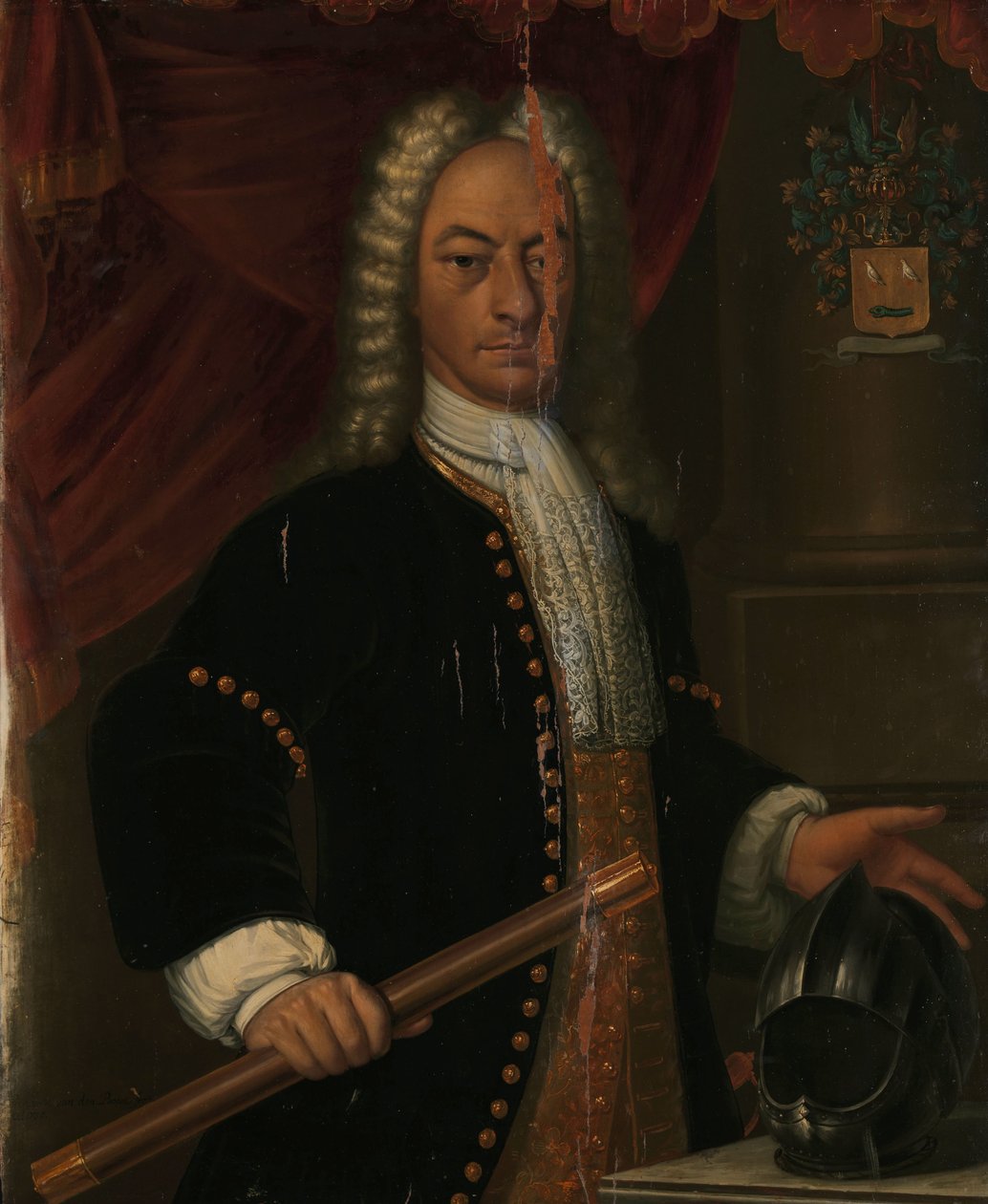Diederik van Darven (1729-1730) Hollannin Itä-Intian kenraalikuvernöörin Diederik van Durvenin muotokuva tekijältä Hendrik van den Bosch