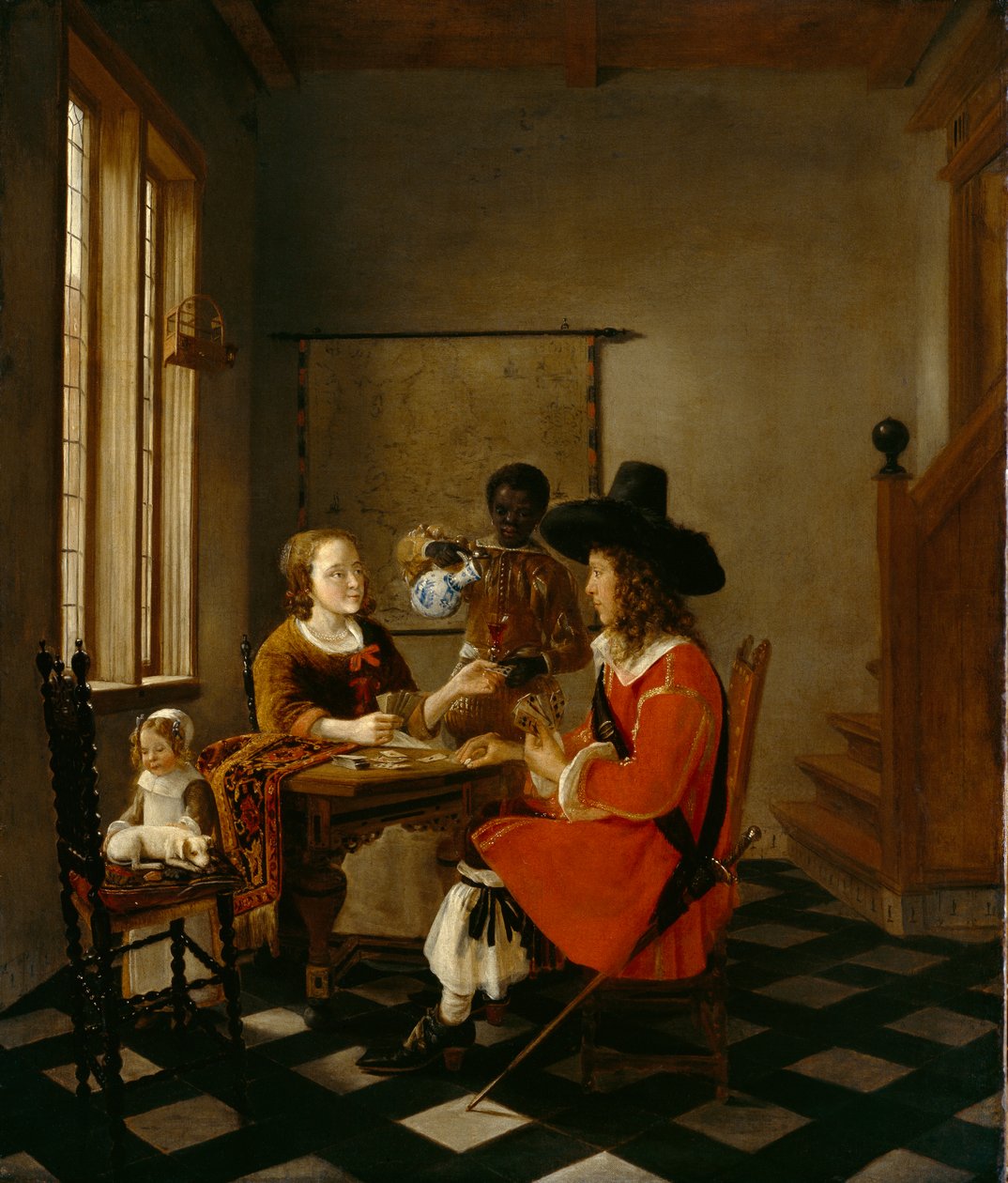 The Game of Cards, n. 1660 tekijältä Hendrik van der Burch