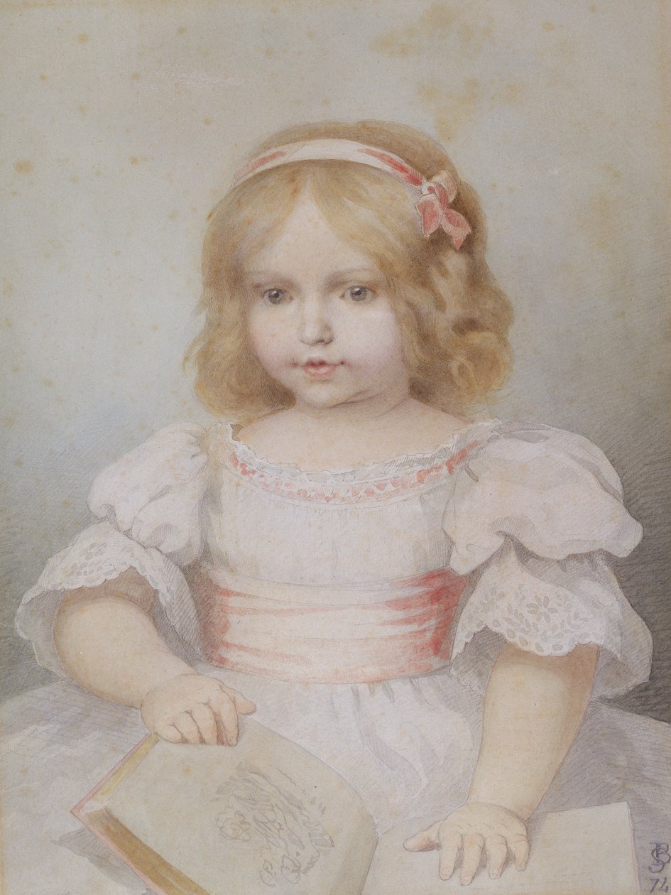 Colette, 18 kuukauden ikäinen, 1875 tekijältä Henri Baron