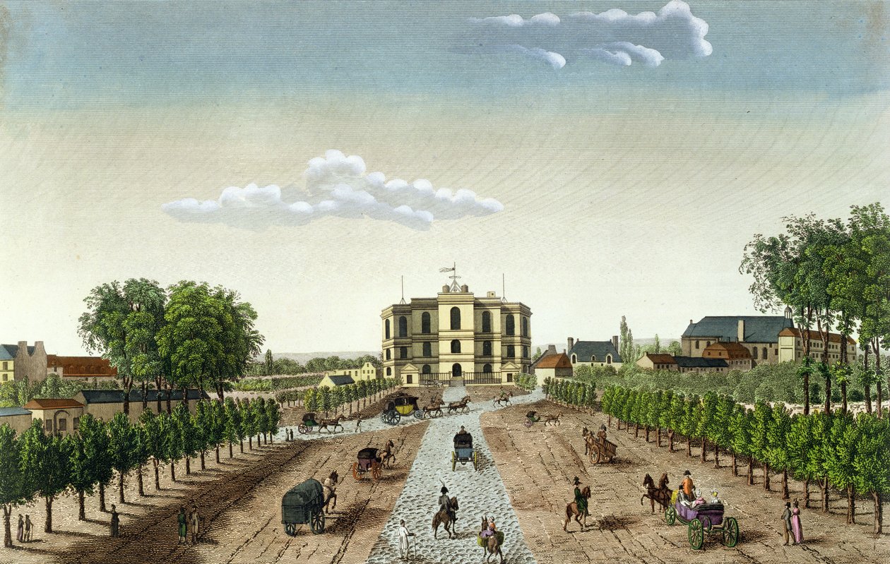 Kuninkaallinen observatorio, n. 1815-20 (värikaiverrus) tekijältä Henri Courvoisier Voisin