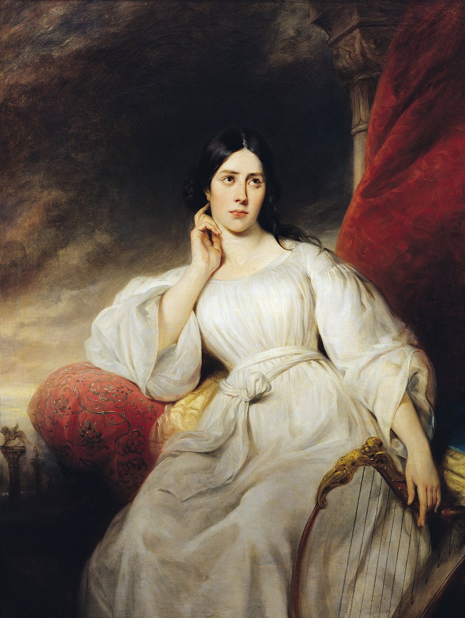 Madame Malibran (1808-36) Desdemonan roolissa, 1830 tekijältä Henri Decaisne