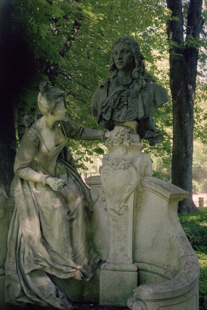 Jean Antoine Watteaulle omistettu monumentti, 1896 (1684-1721) (katso myös 252662) tekijältä Henri Desire Gauquie
