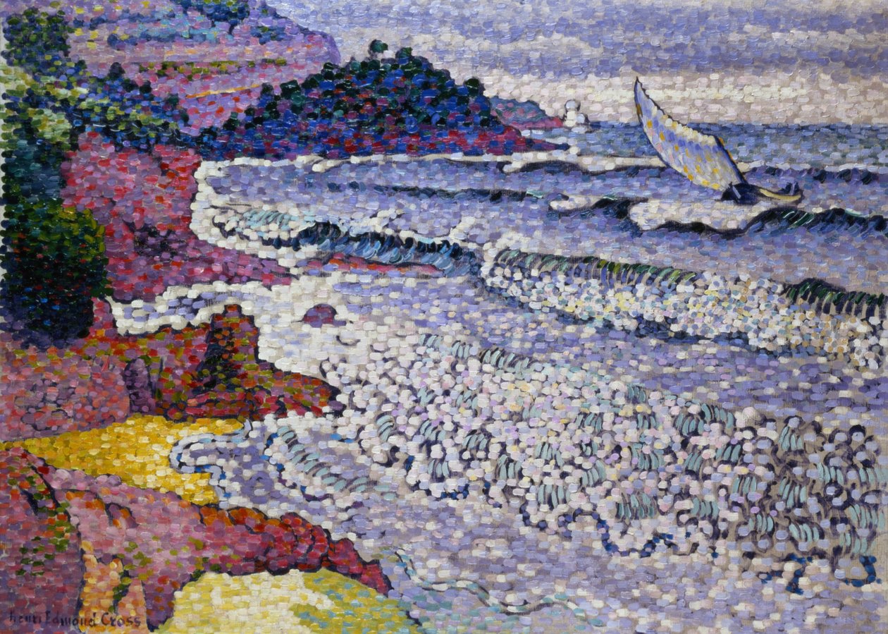 Pyyhkeä meri, 1902-3 tekijältä Henri Edmond Cross