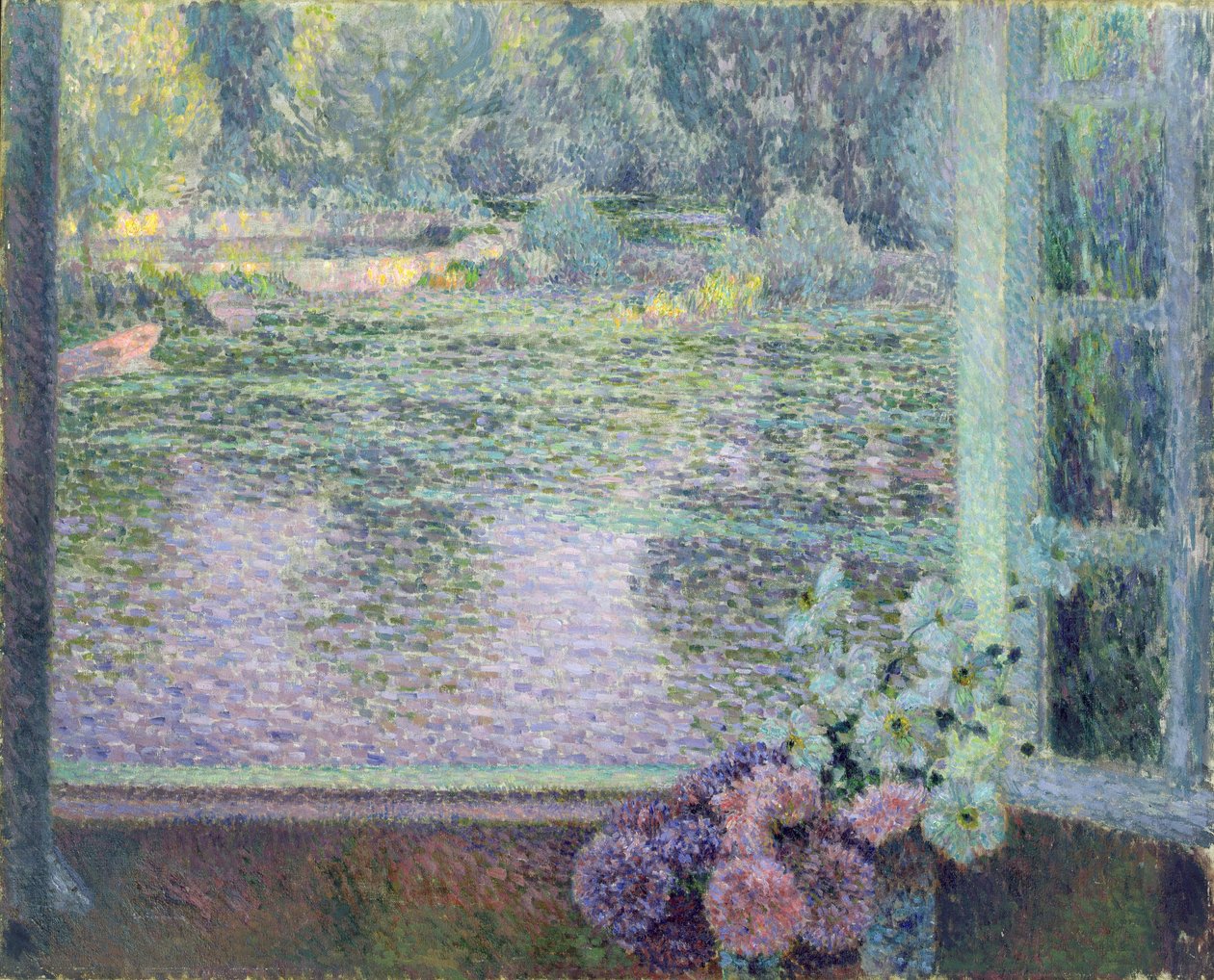 Ikkuna joelle, 1908 tekijältä Henri Eugene Augustin Le Sidaner