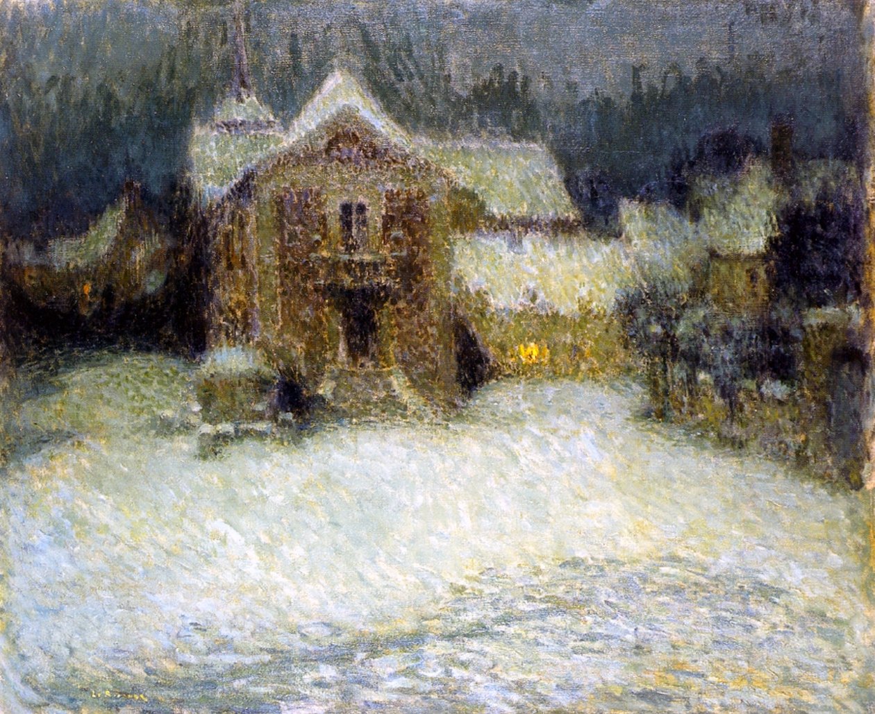Lunta Gerberoyssa, 1910 tekijältä Henri Eugene Augustin Le Sidaner