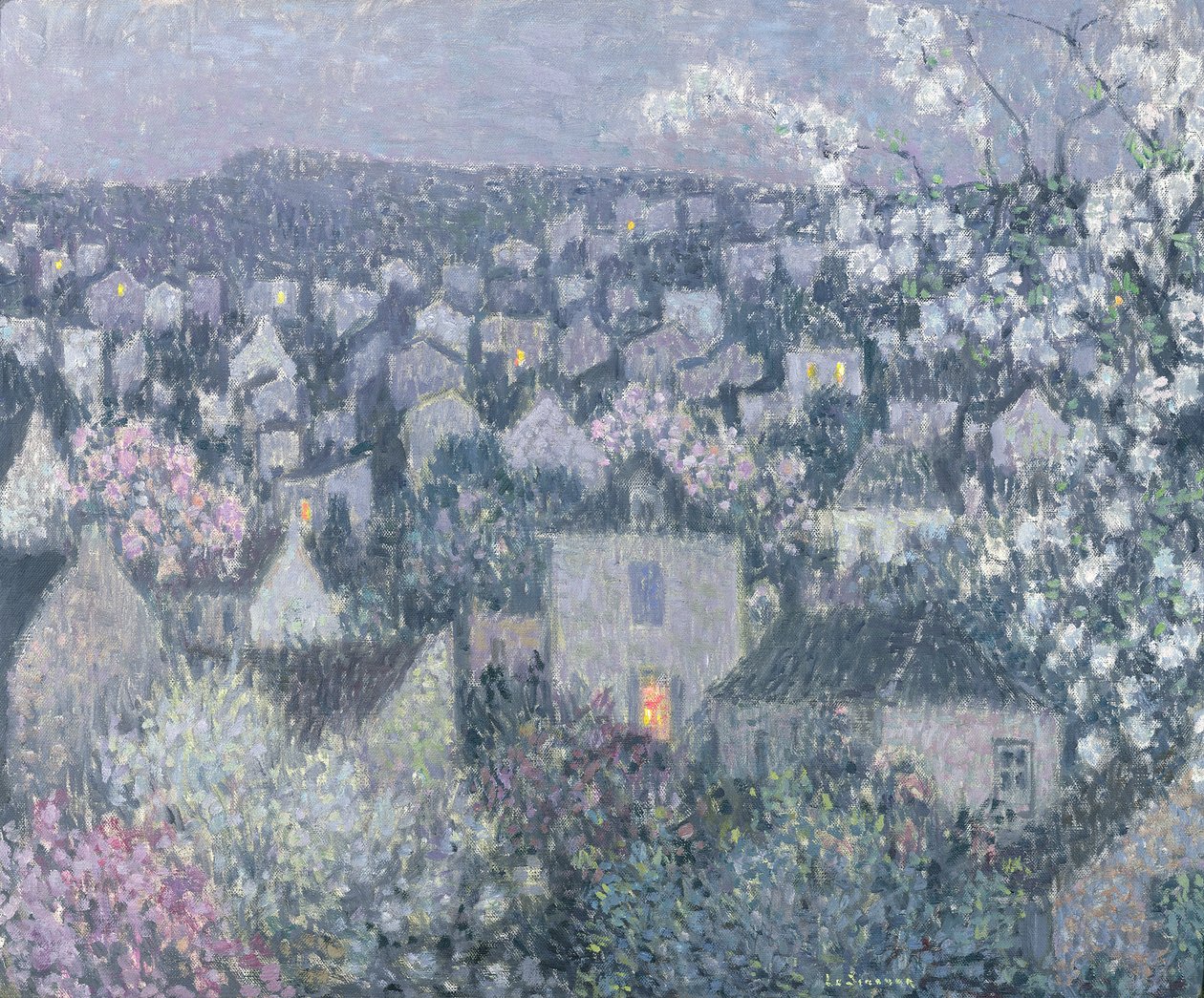 Kevät Ilta tekijältä Henri Eugene Augustin Le Sidaner