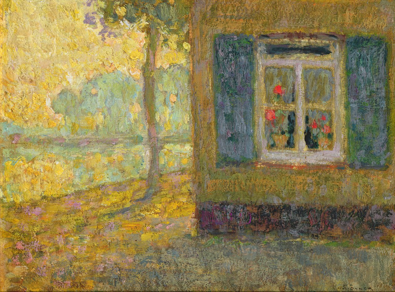 Canal Path, Gravelines tekijältä Henri Eugene Augustin Le Sidaner
