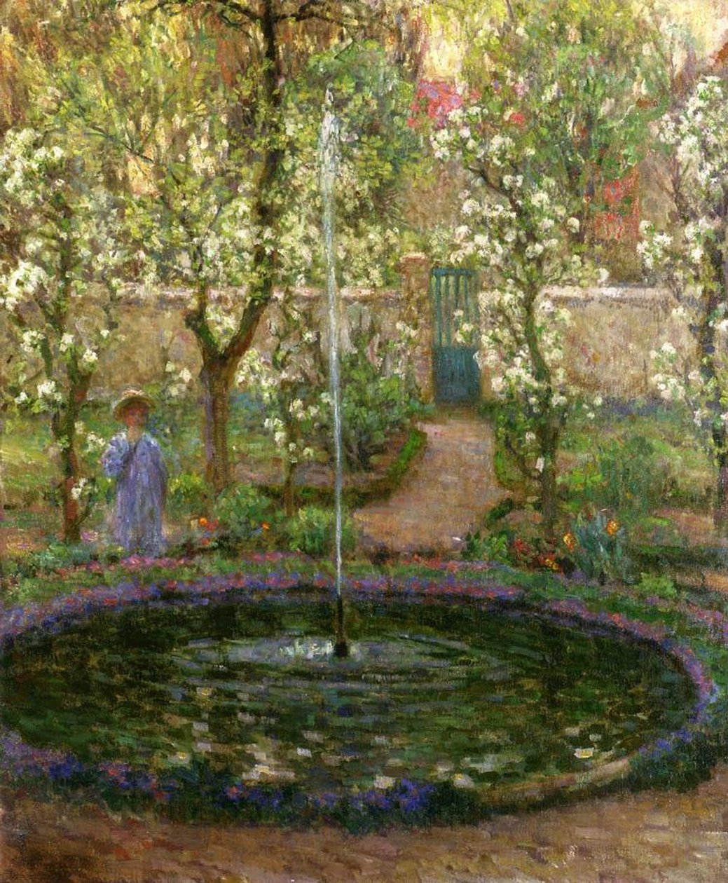 Pieni lampi, 1905 tekijältä Henri Eugene Augustin Le Sidaner