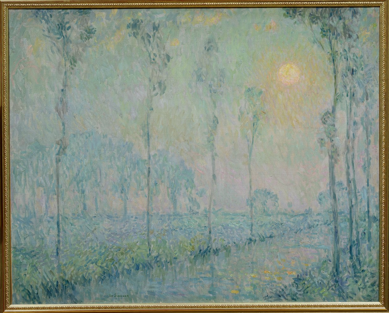 Puro auringonlaskun aikaan, 1923 tekijältä Henri Eugene Augustin Le Sidaner