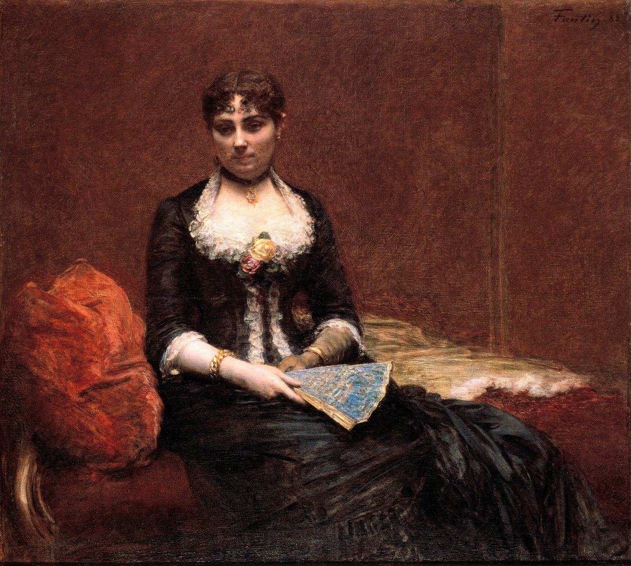 Madame Léon Maîtren muotokuva tekijältä Ignace Henri Jean Fantin Latour