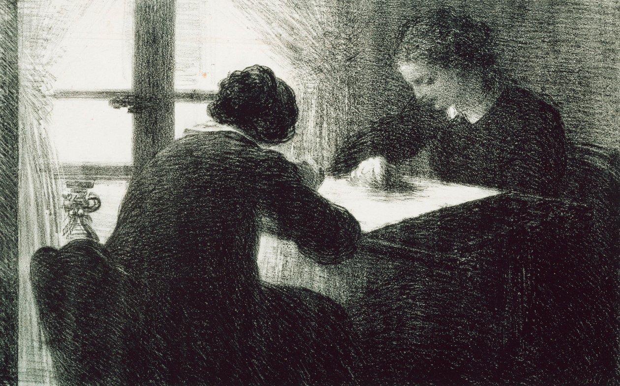 Kirjontajat tekijältä Ignace Henri Jean Fantin Latour