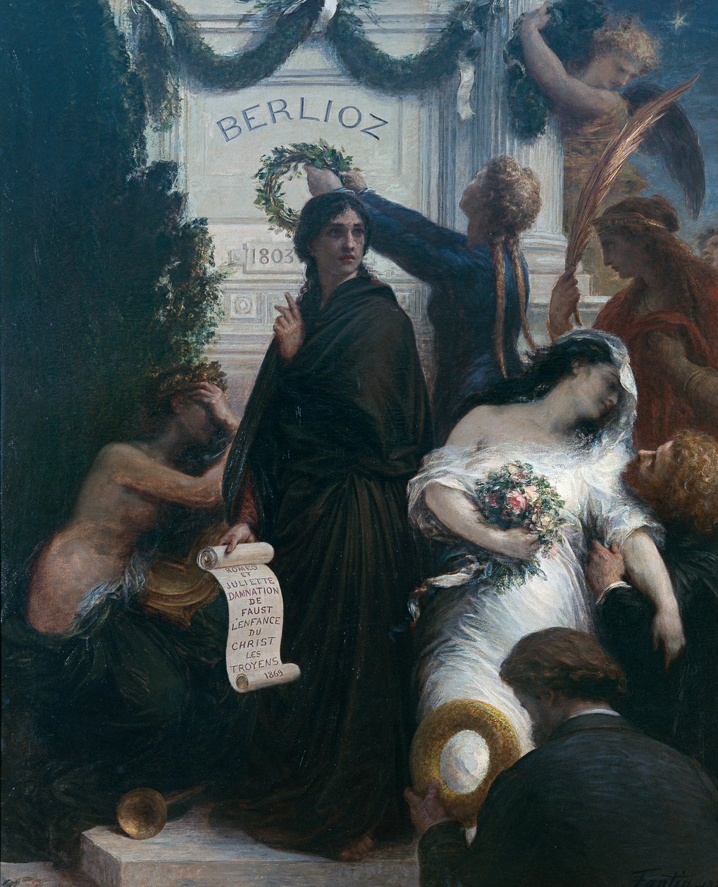 O Aniversário (A Berlioz) tekijältä Ignace Henri Jean Fantin Latour