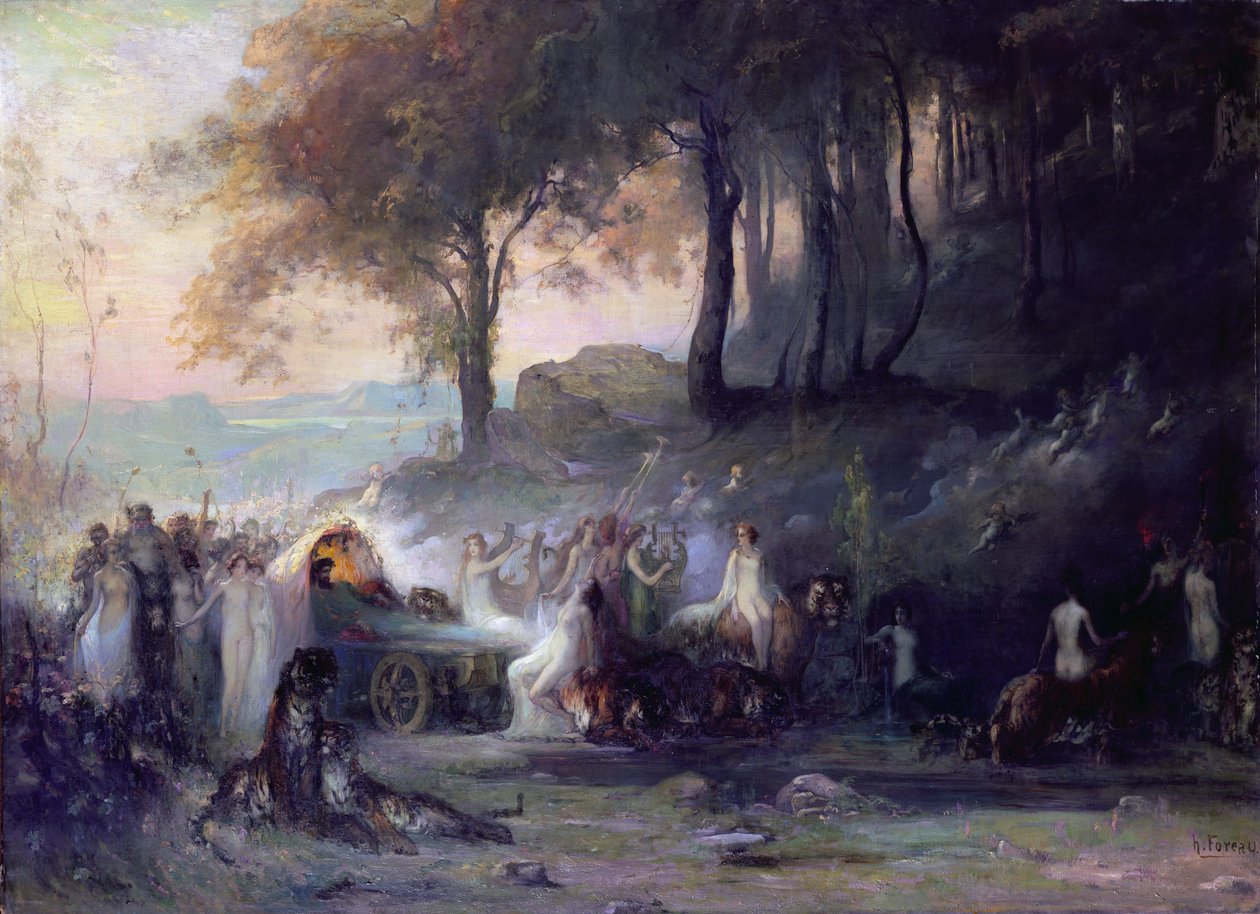 Pakanallinen kulkue, 1896 tekijältä Henri Foreau