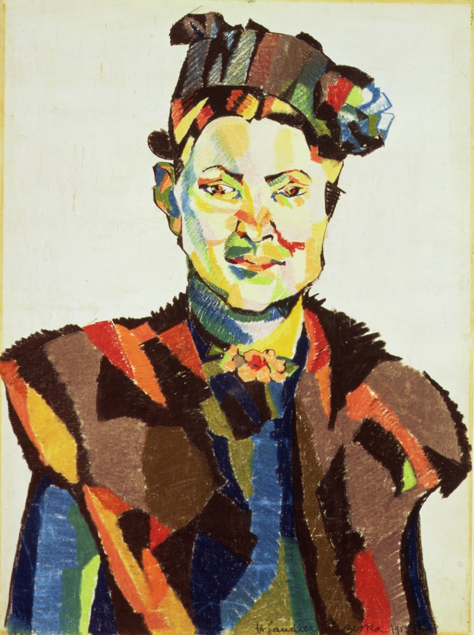 Sophie, 1913 (pastelli taulussa) tekijältä Henri Gaudier Brzeska
