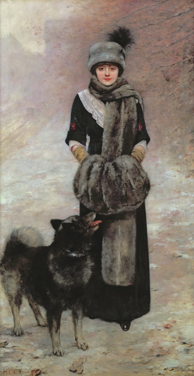 Muotokuva Colette Gervexistä, taiteilijan tyttärestä, 1910 tekijältä Henri Gervex