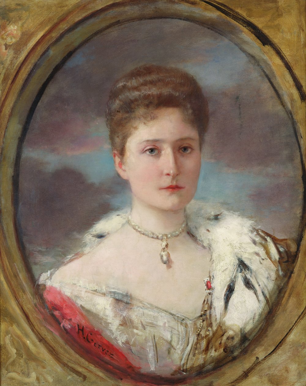 Tsaariina Alexandran (1872-1918) muotokuva, 1898 tekijältä Henri Gervex