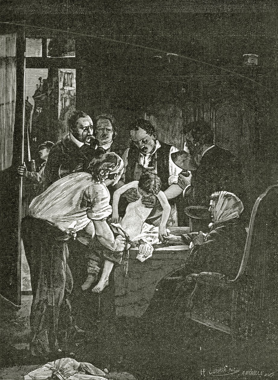 Souvenir de la Nuit du 4, 18th Century (bw-kaiverrus) tekijältä Henri Gervex