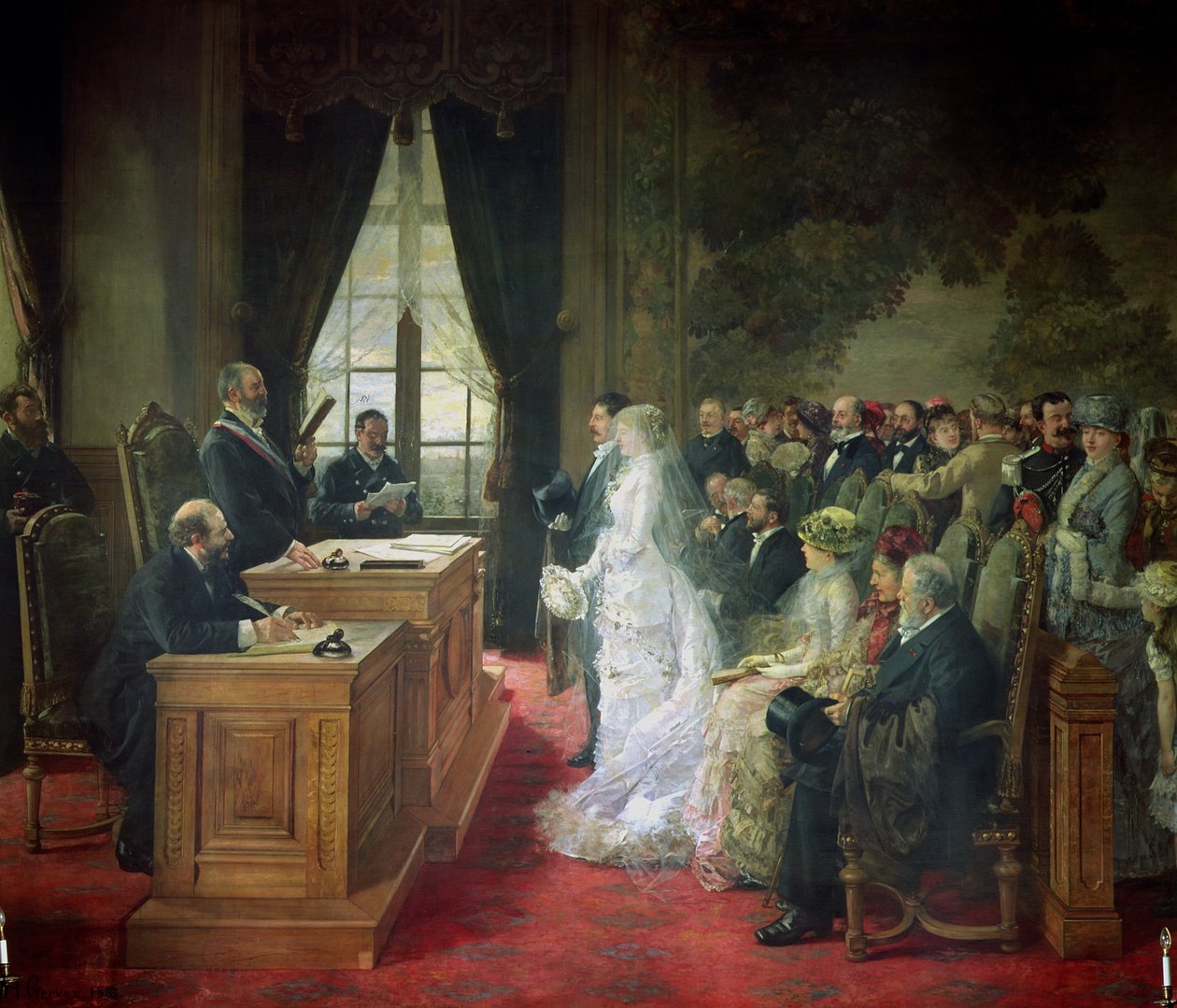 Siviiliavioliitto, 1881 tekijältä Henri Gervex