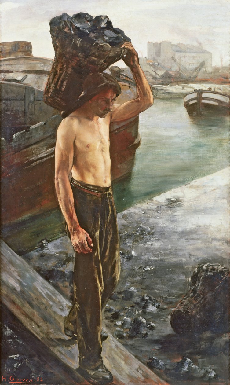 Hiilenkuljetusalusta, 1882 tekijältä Henri Gervex