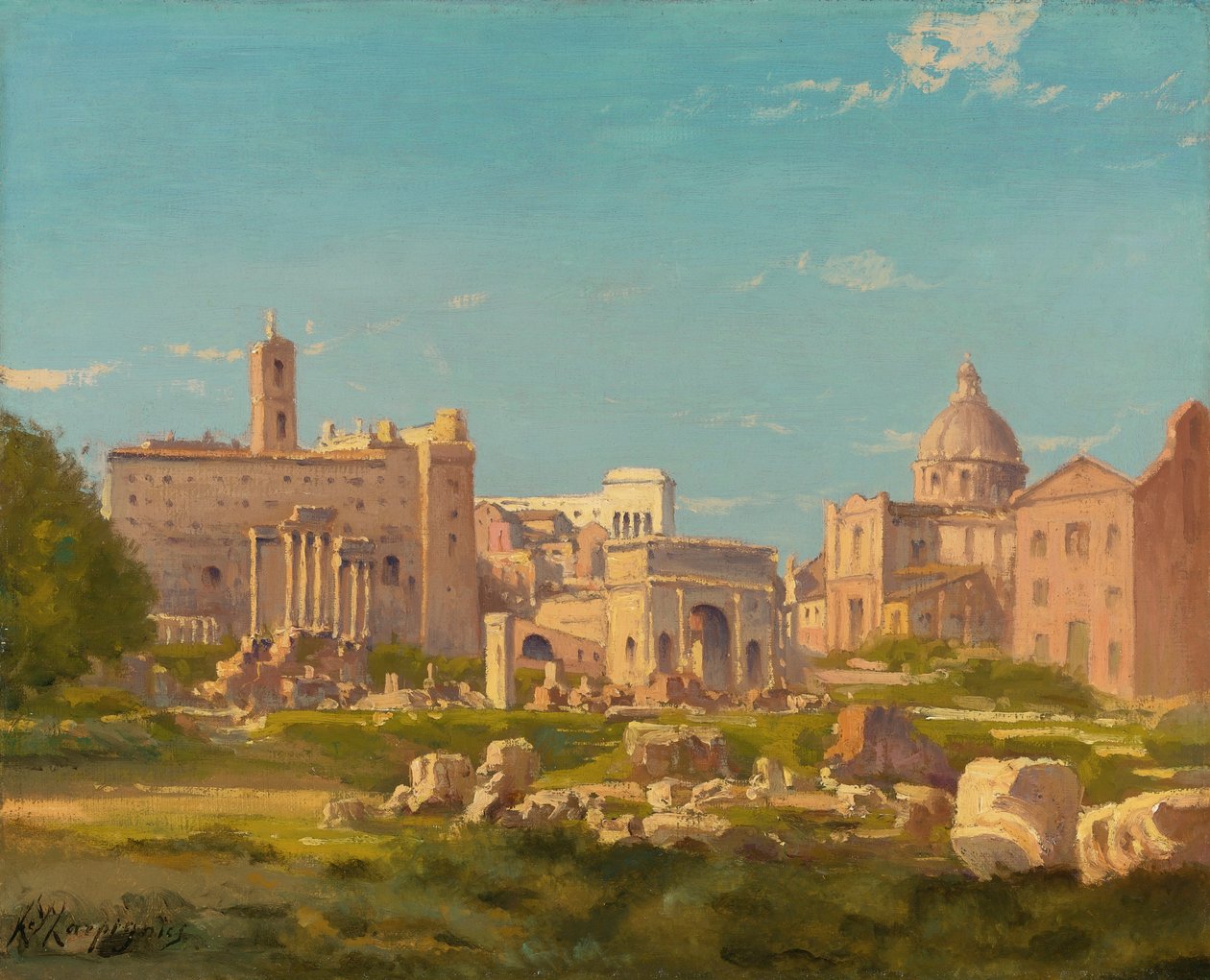 Roomalainen foorumi tekijältä Henri Joseph Harpignies