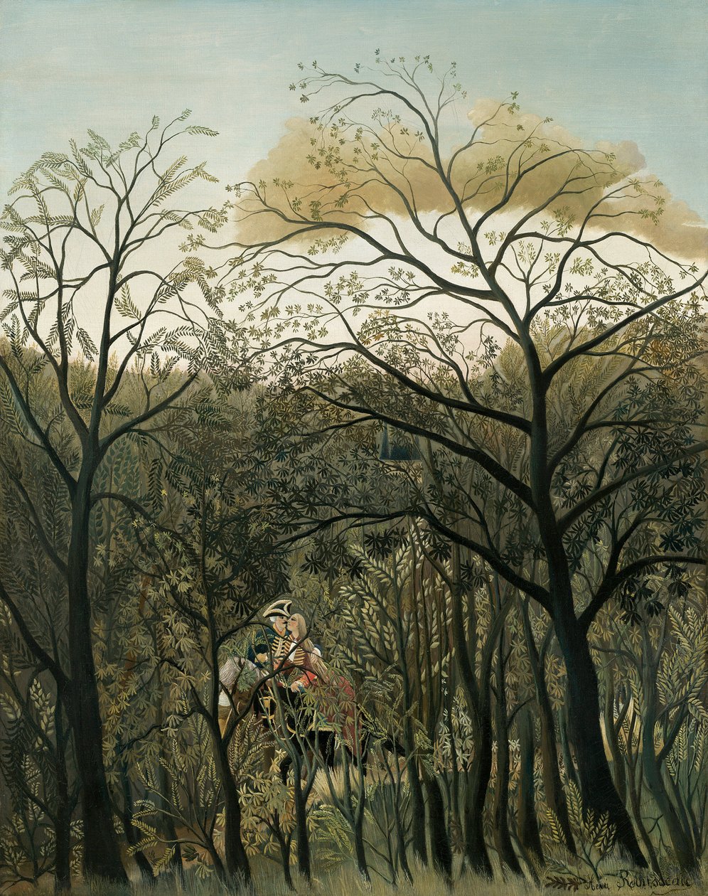 Rendezvous in the Forest, 1889 tekijältä Henri Rousseau