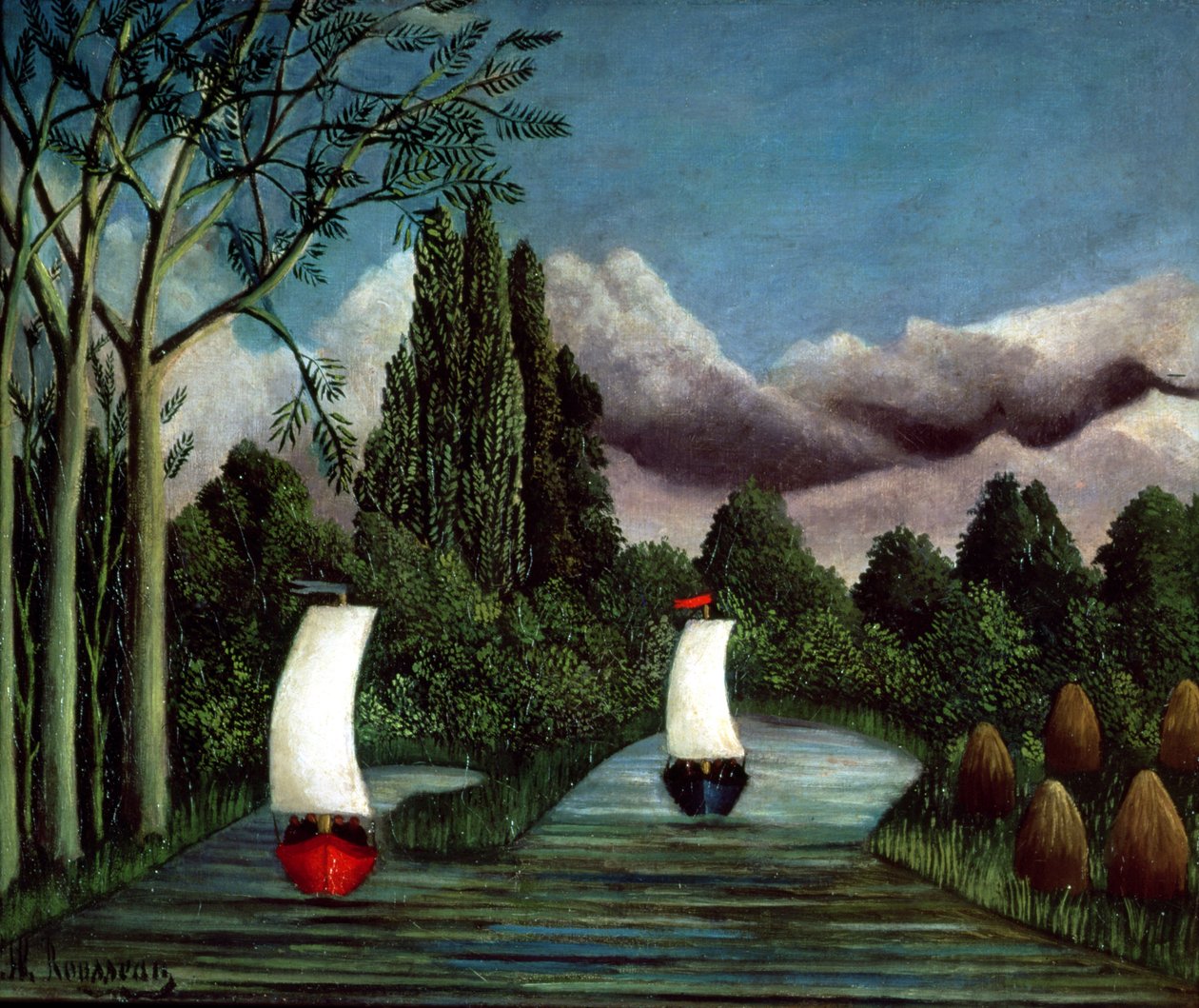 The Banks of the Oise, 1905 tekijältä Henri Rousseau