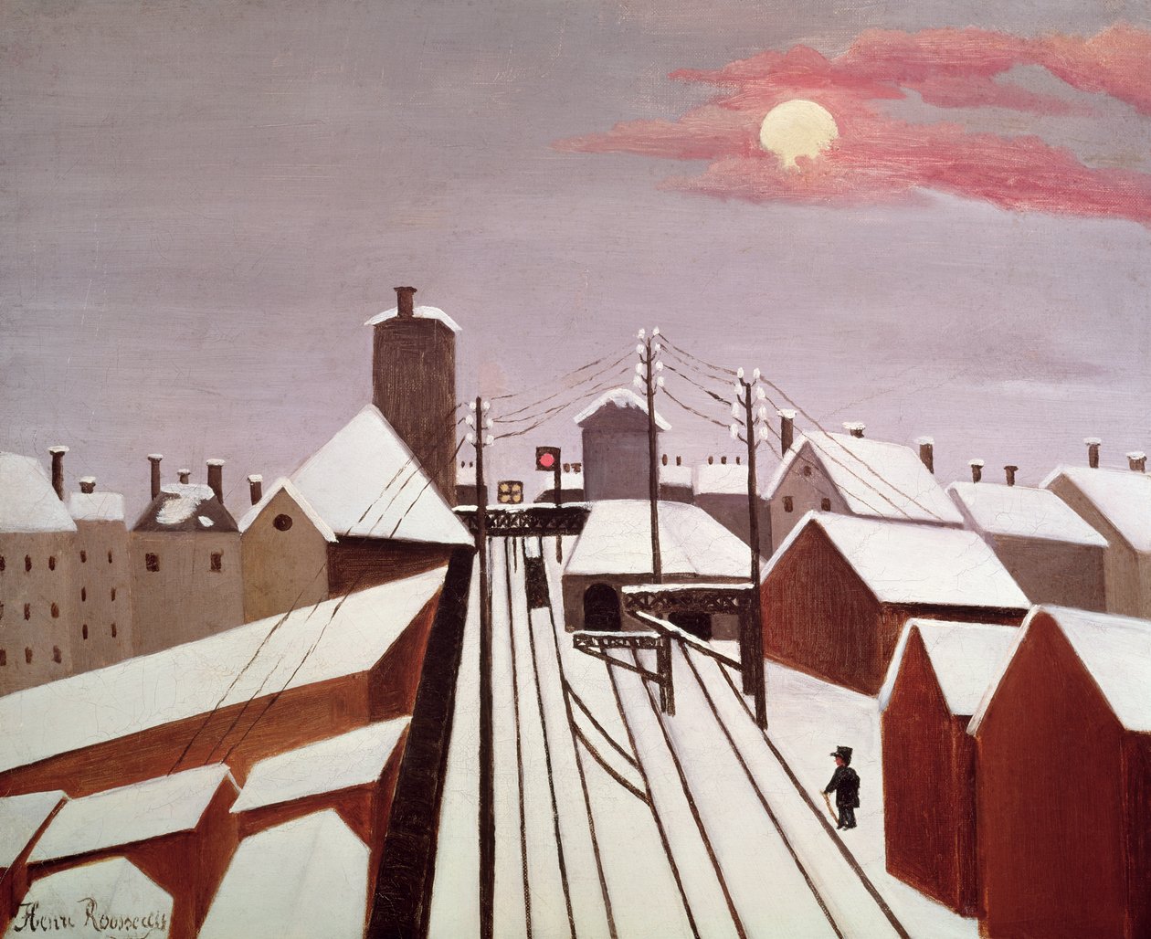 Rautatie tekijältä Henri Rousseau