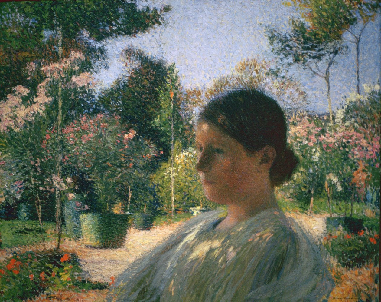 Puutarhassa, 1904 tekijältä Henri Martin