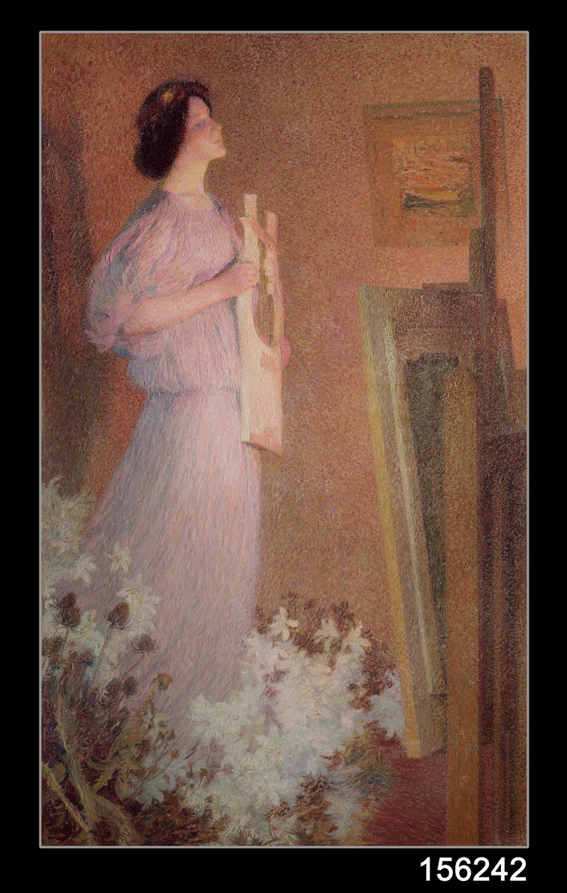 Taidemaalarin muusa, noin 1900 tekijältä Henri Martin
